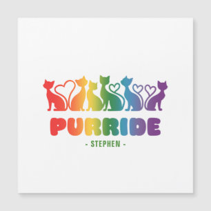 Purride – Rainbow Cat Silhouette LGBTQ+ Pride Pun