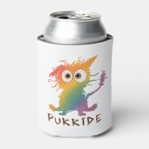 Purride – Rainbow Cat with Messy Fur LGBTQ Can Cooler