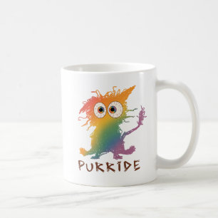 Purride – Rainbow Cat with Messy Fur LGBTQ Coffee Mug