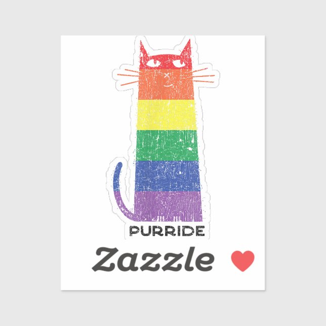 Purride Shirt LGBT Funny Gay Pride Cat Saying Grap (Sheet)