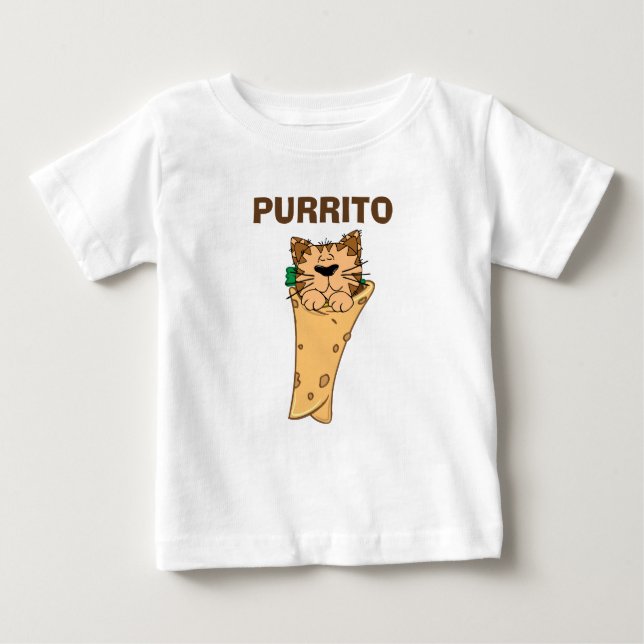 PURRITO BURRITO MEXICAN CAT BABY T-Shirt (Front)