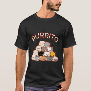 Purrito Cat Burrito Pyramid T-Shirt