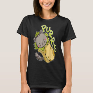 purrito t funny cat pun burrito taco T-Shirt