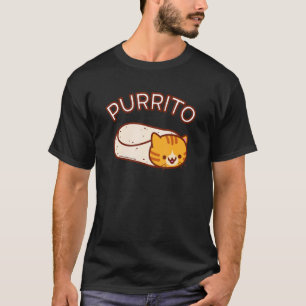 Purrito The Cat Burrito  Orange Tabby T-Shirt