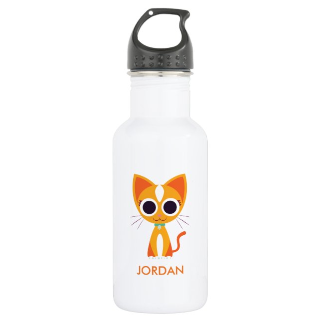 Purrl the Cat 532 Ml Water Bottle (Front)
