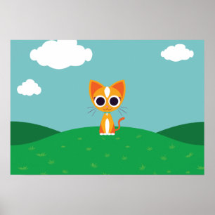 Purrl the Cat Poster