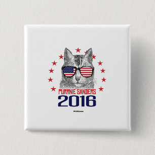 Purrnie Sanders 2016 15 Cm Square Badge