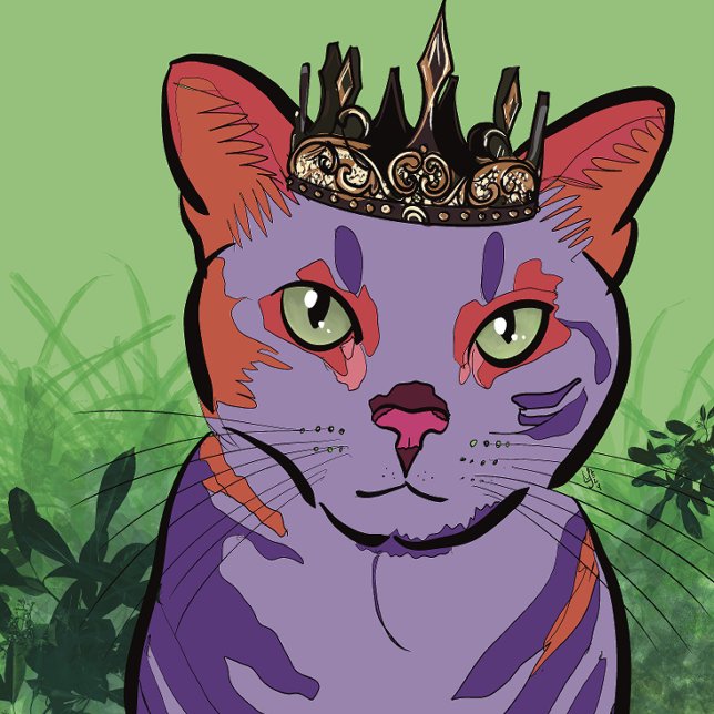 Purrple Prince laptop case (Creator Uploaded)