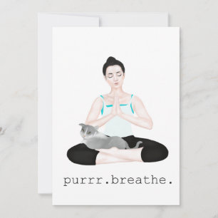 purrr. breathe thank you card