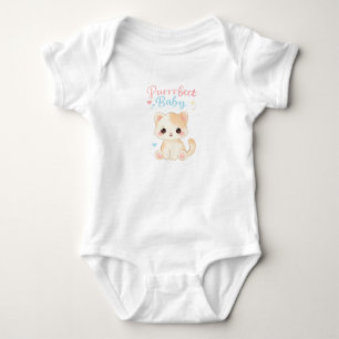 Purrrfect Baby Cat Bodysuit