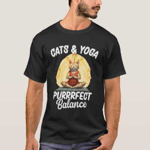 Purrrfect Balance Yoga Cats T-Shirt