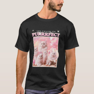 Purrrfect I Do What I Want - Funny Cat Quote Bootl T-Shirt