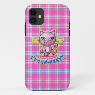 Purrrfect Kitty Cat Plaid iPhone 5 Casemate iPhone 11 Case