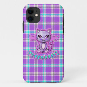 Purrrfect Kitty Cat Plaid iPhone 5 Casemate iPhone 11 Case