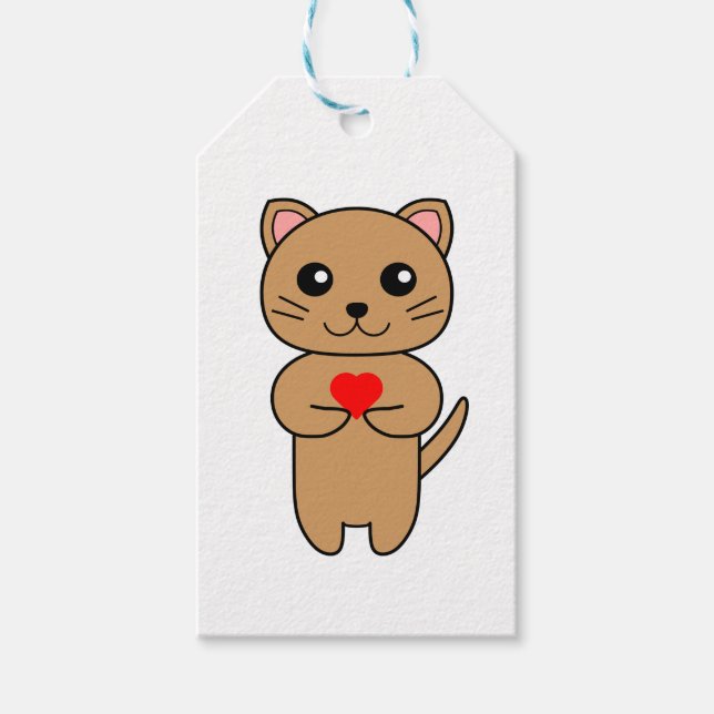 Purrrfect Love Gift Tags (Front)