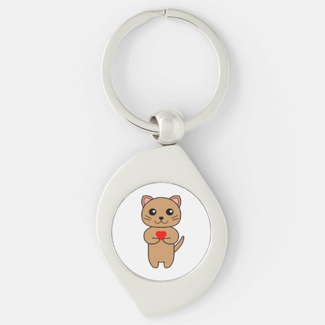 Purrrfect Love Key Ring (Front)