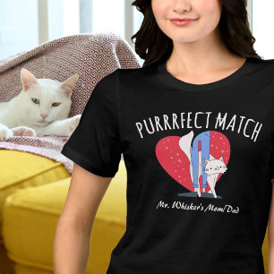 Purrrfect Match Couples Perfect Cat Mum Cat Dad  Tri-Blend Shirt