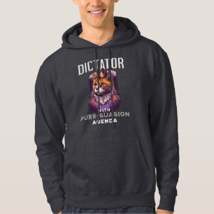Purrsuasion Agenda Funny Cat Quote Hoodie