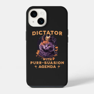 Purrsuasion Agenda Funny King Cat iPhone 14 Case