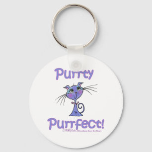 Purrty Purrfect Kitty Key Ring