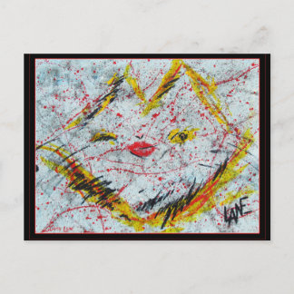 Purrz my gallery logo postcard