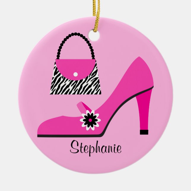 Purse and Shoe Christmas Ornament (Front)