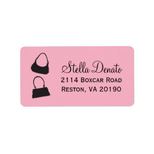 Purses Address Labels - Pink