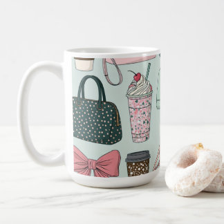 Purses, bows & lattes coffee mug