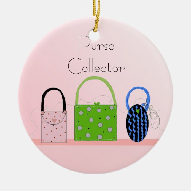 Purses Ceramic Tree Decoration (Front)