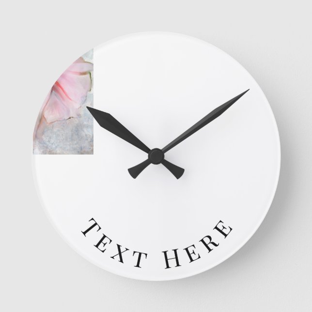 Purty Pig in a Dress  Round Clock (Front)