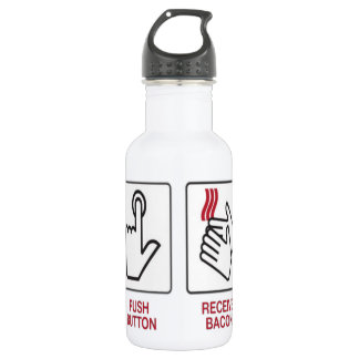 Push button recieve bacon 532 ml water bottle