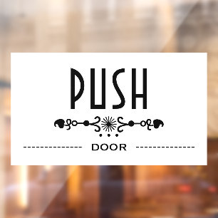 Push Door Sign,