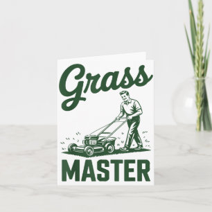 Push Lawn Mower Legend Gr Master Dad Funny Mowing  Card