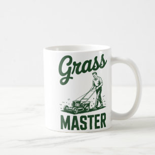 Push Lawn Mower Legend Gr Master Dad Funny Mowing  Coffee Mug