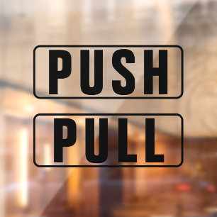 Push Pull Enter Exit Glass Door