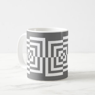 Push Pull Modern Square Coffee Mug