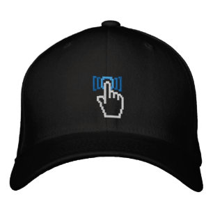 Push The Button Embroidered Hat