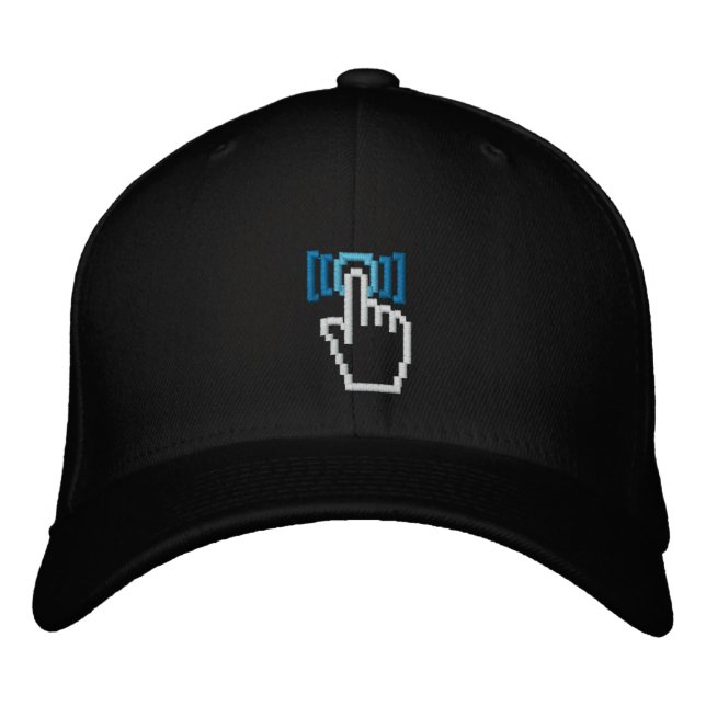 Push The Button Embroidered Hat (Front)