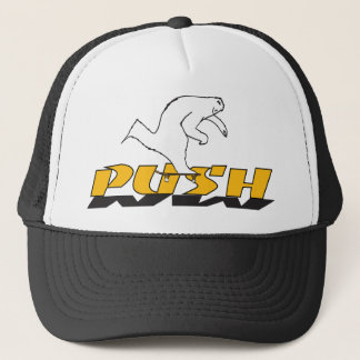 Push yellow trucker hat