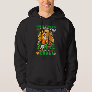 Push You In Front Of Zombies To Save My Corgi Cost Hoodie