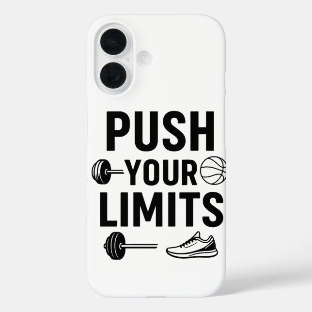  Push Your Limits – Sports Motivation  Case-Mate iPhone Case (Back)