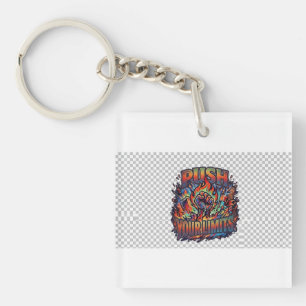 Push Your Limits.T-Shirt Key Ring