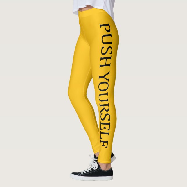 PUSH YOURSELF LEGGINGS (Left)