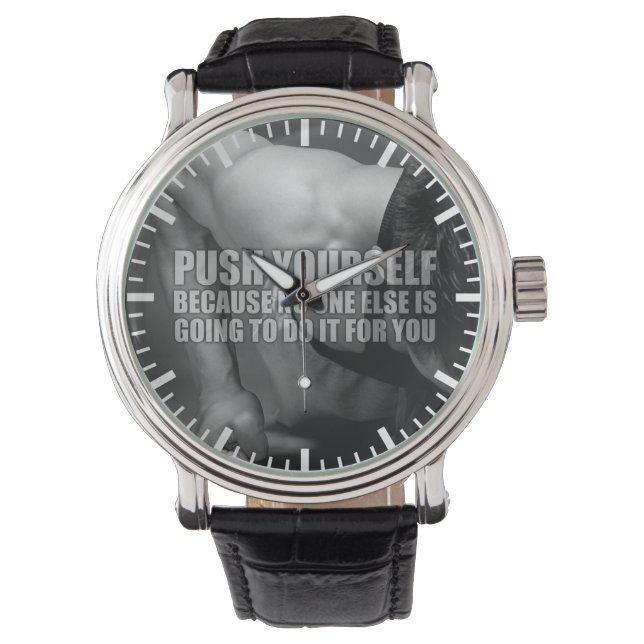 Push Yourself - Workout Motivational Watch (Front)