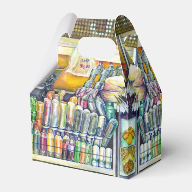 Pushcart Paradise Favour Box (Front Side)