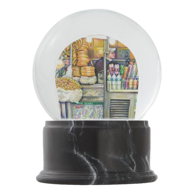 Pushcart Paradise Snow Globe (Front)