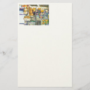 Pushcart Paradise Stationery