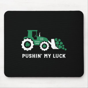 Pushin My Luck Toddler Tractor St Patricks Day Boy Mouse Pad