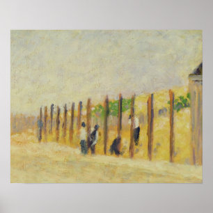 Pushing in the Poles, c.1882 (oil on canvas) Poster