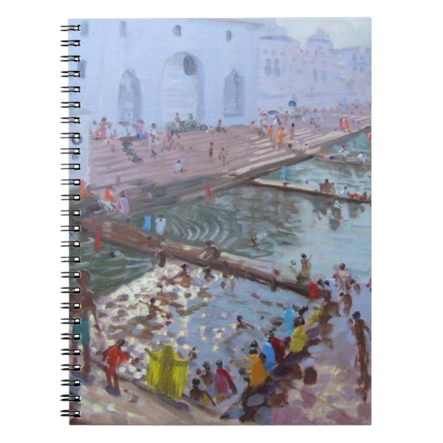 Pushkar ghats Rajasthan Notebook (Front)